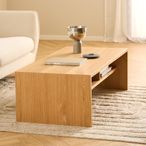 Arlon Coffee Table - Oak with Shelf