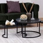 Spiro Coffee Table - Black - Set of 2