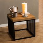 Strington Side Table - Square - Oak and Black