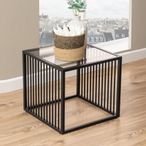Strington Side Table - Square - Smoked Glass