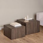 Dice Coffee Table - Square - Ash Smoked - Set of 2