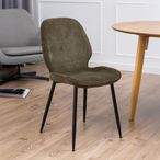 Femke Dining Chair - Set of 4 - Olive Green Fabric
