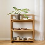 Ludza Bookcase - Small - Open - Oak