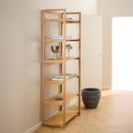 Ludza Bookcase - Tall - Open - Oak