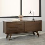 A Line Sideboard - 1 Door - Large - 160cm - Smoked Oak