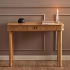 Langley Desk - 2 Door - Fluted - Oak