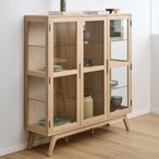 Marte Display Cabinet - 3 Door - White Oak