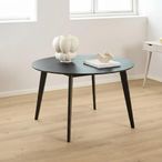 Roxby Round Dining Table - 4 Seater - 120cm - Black