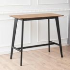 Roxby Bar Table - Oak and Black