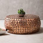 Templar Coffee Table - Round - Copper Pebble