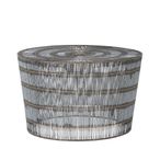 Templar Coffee Table - Round - Silver Wireframe