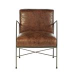 Hoxton Dining Chair - Brown Leather