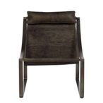 Hoxton Lounge Chair - Distressed Ebony Leather