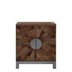 Midas Cabinet - 2 Door - Small - Industrial - Elm Wood