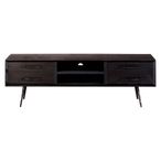 Madsen TV Unit - Black Wood - 160cm