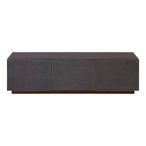 Madsen TV Unit - Shagreen with Metallic Trim - 160cm