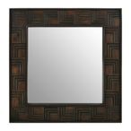 Surak Wall Mirror - Square - Mango Wood