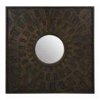 Suri Wall Mirror - Brown Mango Wood - Italian