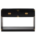 Sarter Console Table - 2 Drawer - Black Mango Wood