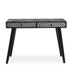 Boho Console Table - 2 Drawer - Black