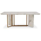 Vieste Dining Table - 8 Seater - 200cm - White Marble