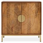 Sona Sideboard - Sunburst - Small - 2 Door - Brown Mango Wood