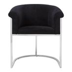 Vogue Dining Chair - Luxe - Black Velvet Fabric