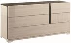 Teodora Wide Dresser - 5 Drawer - Cream Gloss