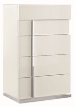 Canova Chest - 5 Drawer - White Gloss