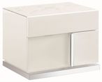 Canova Bedside Cabinet - LHF - White Gloss