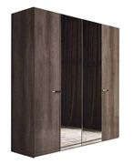 Matera Wardrobe - 4 Door - Wood Grain