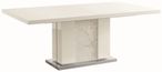 Canova Extending Pedestal Dining Table - 6-8 Seater - 160-210cm - White Gloss
