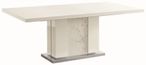 Canova Extending Pedestal Dining Table - 8-10 Seater - 196-250cm - White Gloss