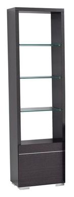 Versilia Bookcase - 1 Door LHF - Black