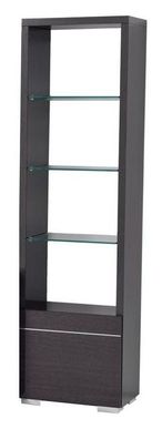 Versilia Bookcase - 1 Door RHF - Black