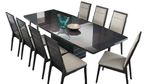 Versilia Extending Dining Set - 8-10 Seater - 196-250cm - Black