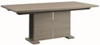 Tivoli Extending Pedestal Dining Table - 8-10 Seater - 196cm-250cm - Grey Wood