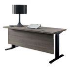 Tivoli Left Desk with Modesty - Grey Wood
