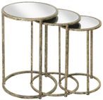 Nest of Tables - Antique Gold - Set of 3