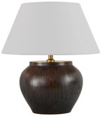 Orna Table Lamp - White and Brown