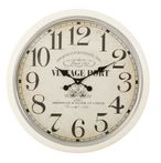 Vintage Port Cream Wall Clock - Round - Dia 63cm - Set of 2