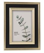 Dara Photo Frame - Black and Gold - 4 x 6 - Set of 4