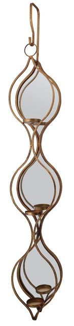 Ellie Candle Holder - Mirrored - Triple - Set of 4