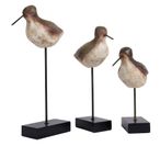 Large Bird Sculpture - Dark Brown and Black