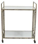 Estela Drinks Trolley - Gold and Mirrored