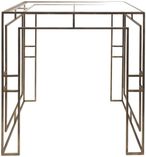 Laurant Metal and Glass Side Table - Antique Gold