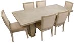 Tambour Dining Table - Beige - 8 Seater - 210cm