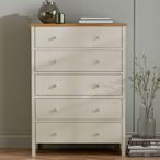Coxmoor Chest of Drawers - 5 Drawer - Ivory