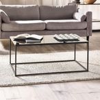 Chicago Coffee Table - 110cm - Smoked Glass