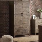 Heritage Double Wardrobe - 2 Door - 2 Drawer - Reclaimed Pine